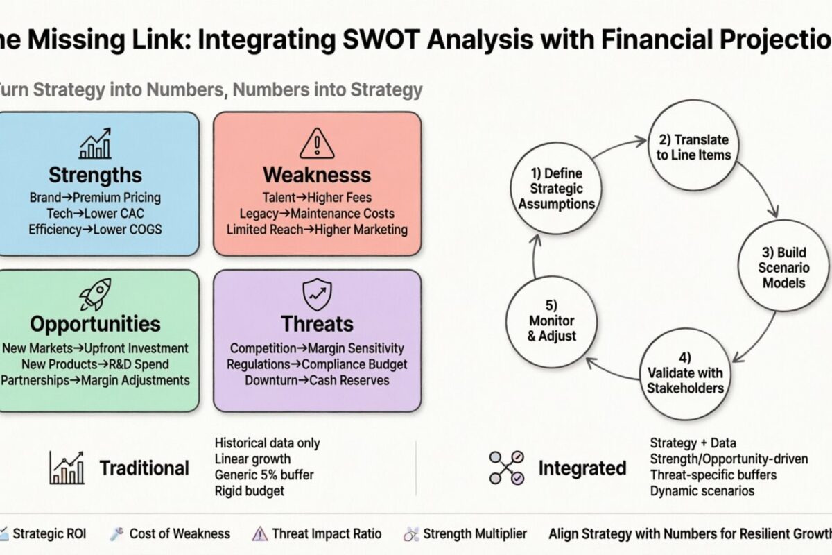 The Missing Link: Integrating SWOT Analysis with Your Financial Projections